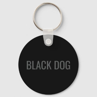 Black Dog - Chaveiro de Tipografia