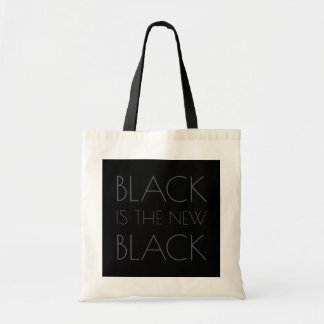 Black é o novo Black - Bolsa Tote Tipografia