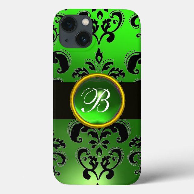 BLACK EMERALD GREEN BURGUNDY MONOGRAMA (Verso)
