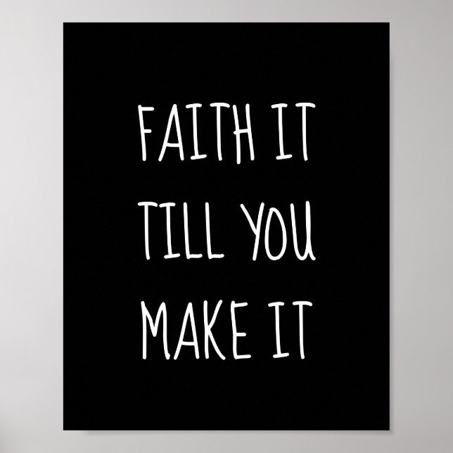 Black Faith It Poster (Frente)