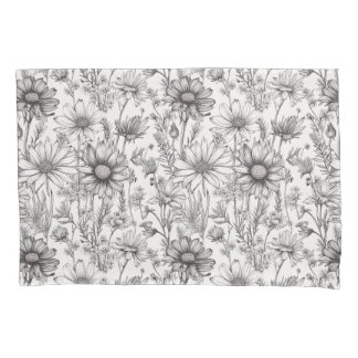 Black flowers drawing