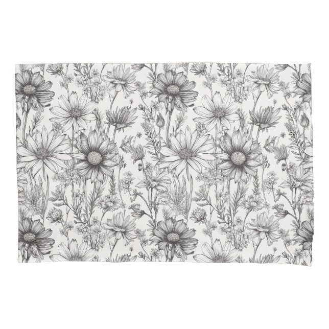 Black flowers drawing (Frente)