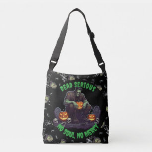 🖤 Black Frankenstein Halloween Tote saco
