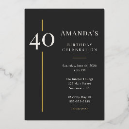 Black Gold 40th Milestone Birthday Celebration