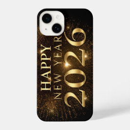black gold new year phone case