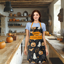 Black Halloween com fantasmas, abóboras e morcegos