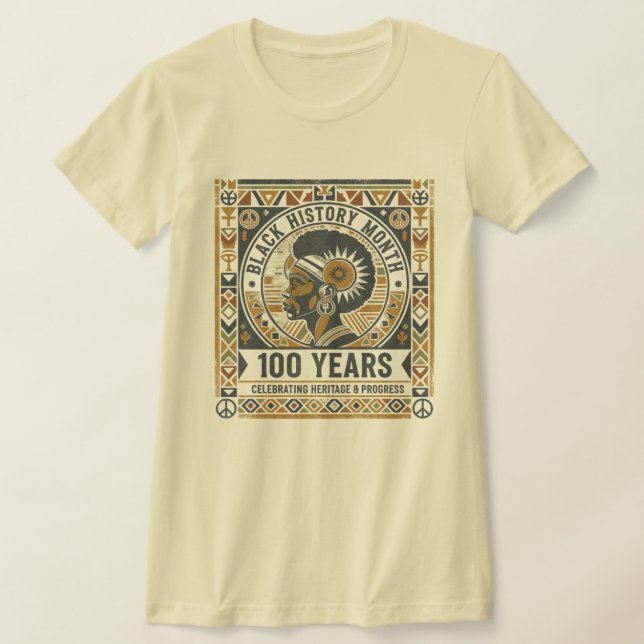 Black History Month 100th Anniversary T-Shirt (Postura )