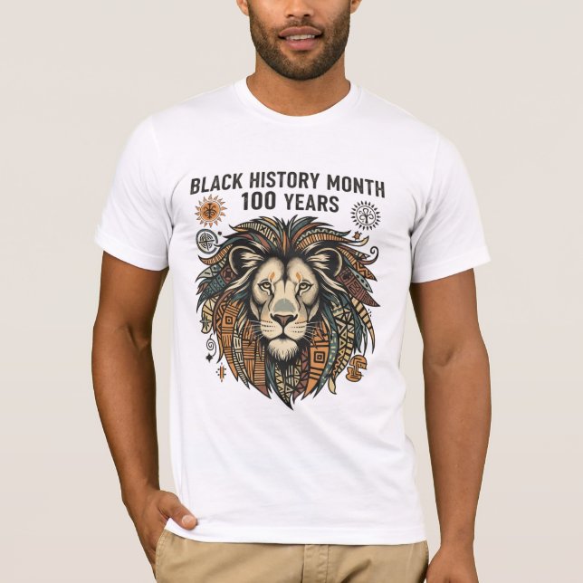 Black History Month 100th Anniversary T-Shirt (Frente)