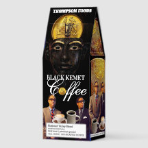 BLACK KEMET 3 Coffee, 12oz Bag, Dark Roast, 