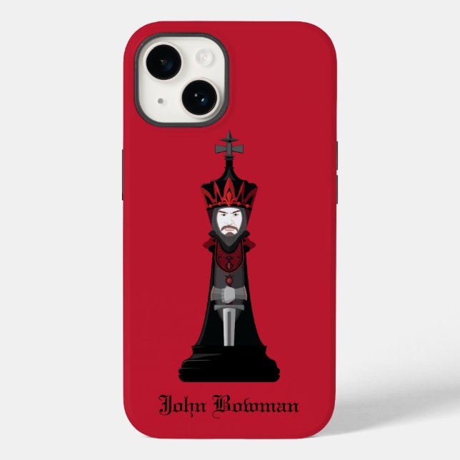 Black King / Personalised name Case-Mate iPhone Ca (Verso)