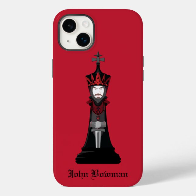 Black King / Personalised name Case-Mate iPhone Ca (Verso)