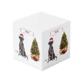Black Lab Engraçado Cachorro de Natal e Árvore