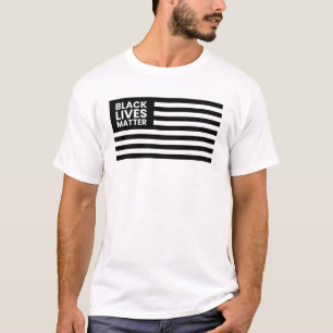 Black Lives Importam Camiseta Com Bandeira Dos EUA