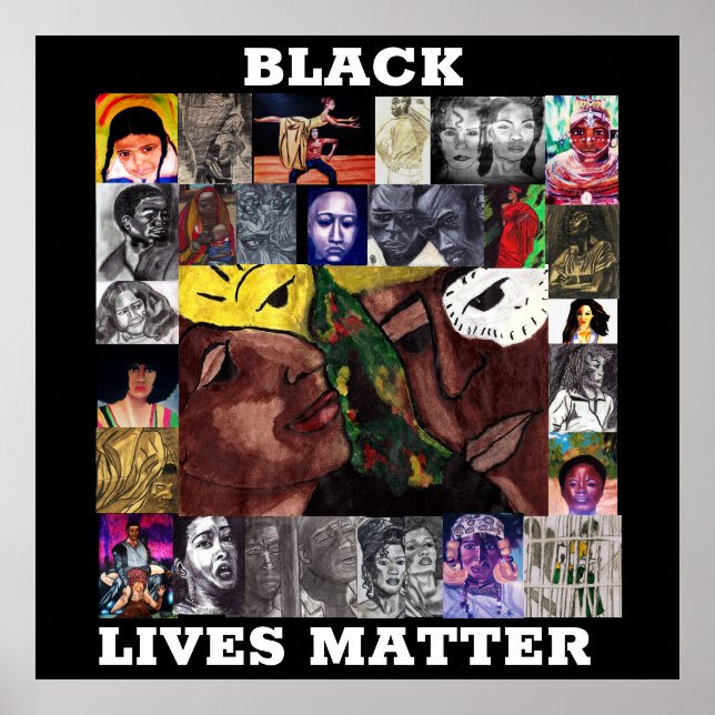 BLACK LIVES MATTER poster (Frente)