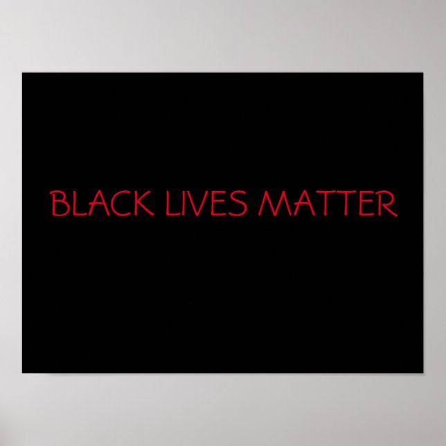 BLACK LIVES MATTER POSTER (Frente)