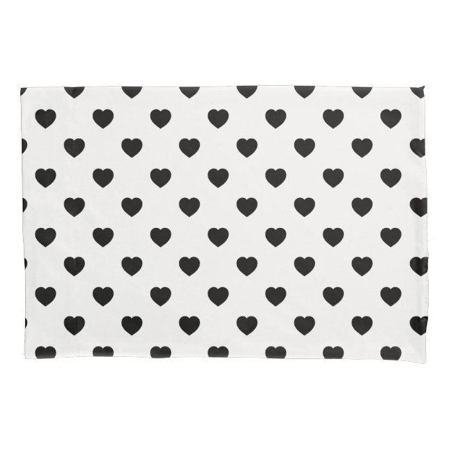 Black Love Hearts White Background (Frente)