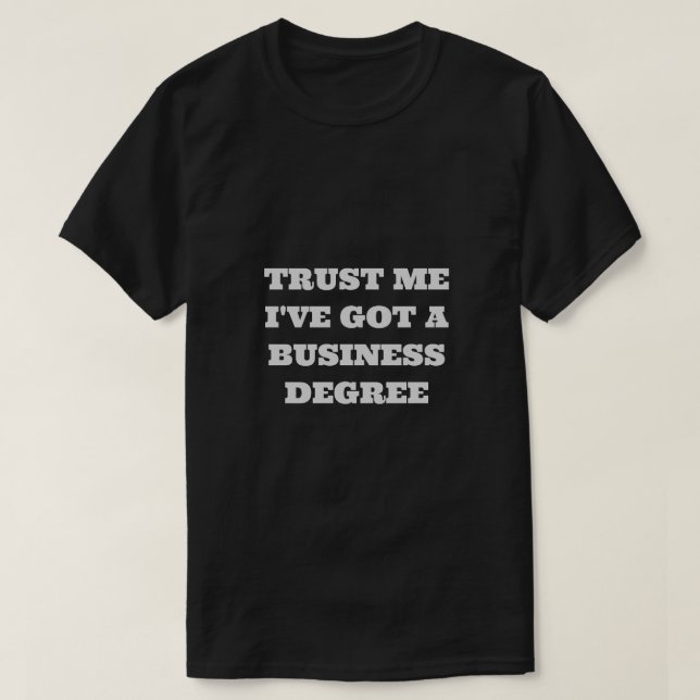 Black Men's Trust Me T-Shirt (Frente do Design)