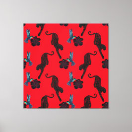 Black panther maximalist canvas print