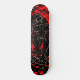 Black Panther Skateboard – Escuro Vermelho Gótico