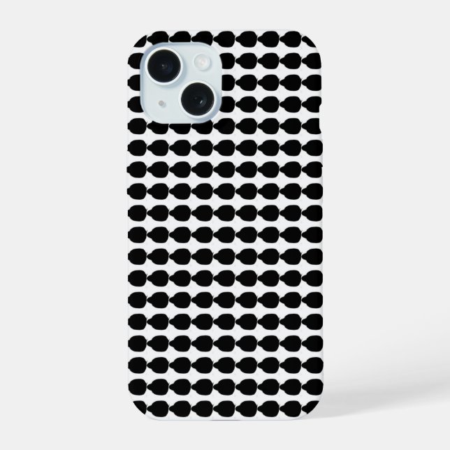 black point tip all over print  i phone 15 case (Verso)