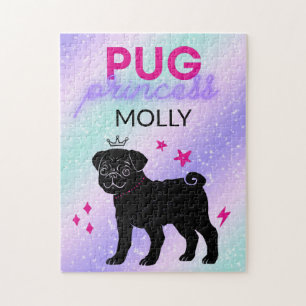 BLACK" PUG PRINCESS" QUEBRA-CABEÇA PARA CRIANÇAS!