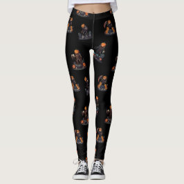 🖤 Black Pumpkin King Leggings 🎃