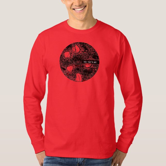 BLACK SCRIBBLE: T-Shirt (Frente)