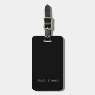 Black Sheep - Etiqueta de Bagagem Tipografia