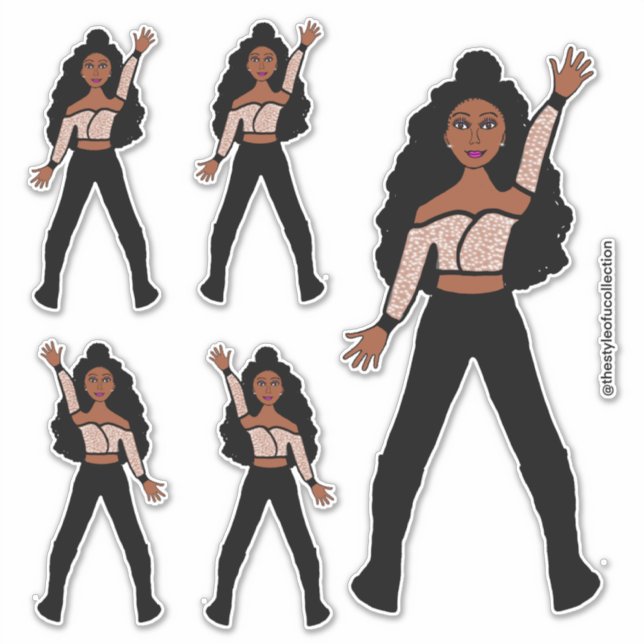Black Spark Dancer Adesivos #1 (Frente)
