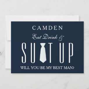Black Suitup Você será meu convite para Bestman