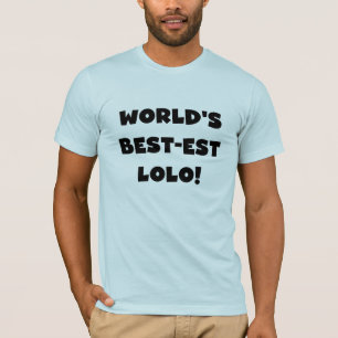 Black Text Best Lolo T-shirts e presentes