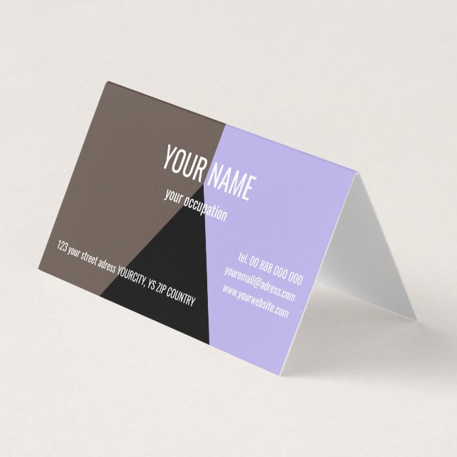 BLACK TRIANGLE Standard, Cartão de visita de 3,5"  (Frente)
