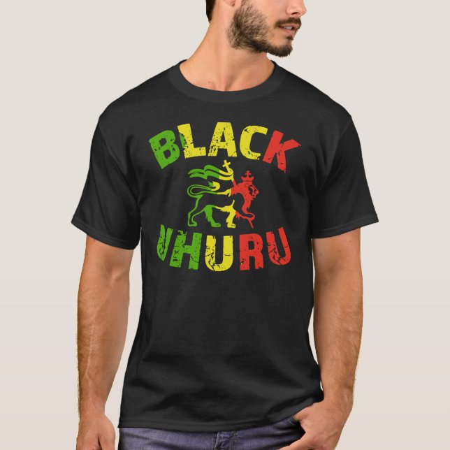 Black Uhuru Jamaican Lion Classic T-Shirt (Frente)