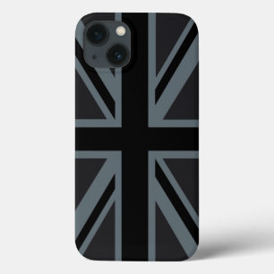 Black Union Jack British Flag Decor