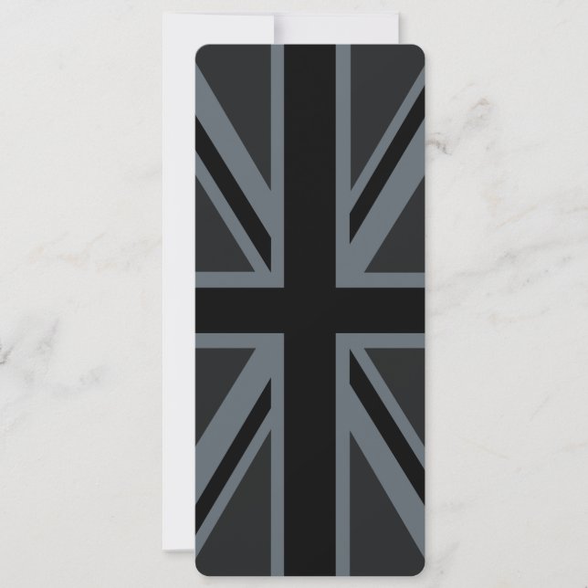 Black Union Jack Flag Design (Frente)