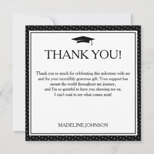 Black & White 2026 Agradecimento de Formatura