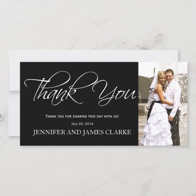 Black White, Cartões com fotos (Frente)