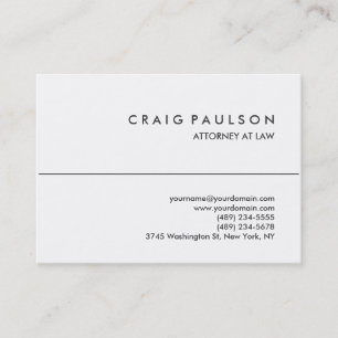 Black White Chubby Attorney Cartão de visita