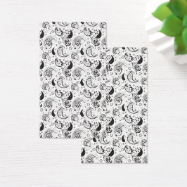 Black & White Paisley Pattern –Elegant Textile Art