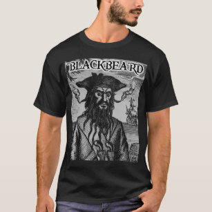 Blackbeard a camisa do pirata
