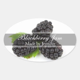 Blackberry à moda que enlata a etiqueta da