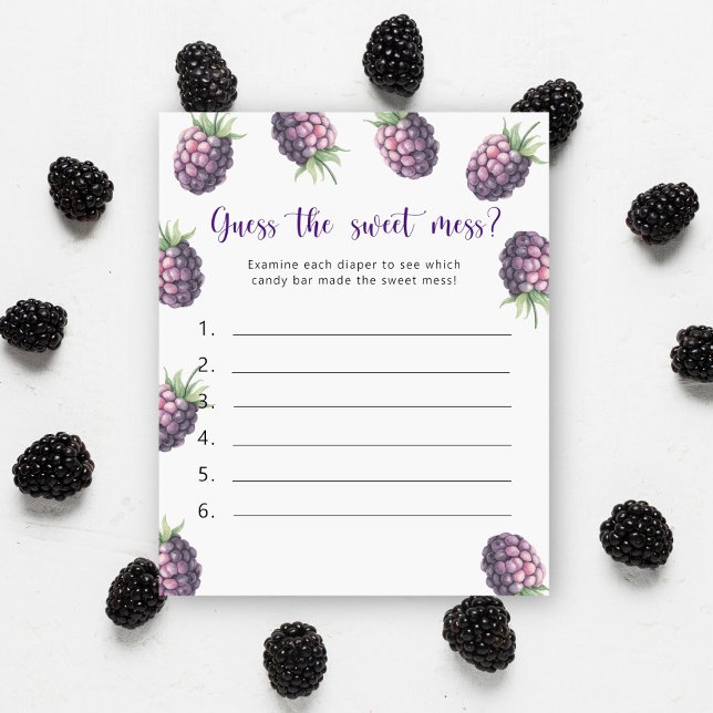 Blackberry - Adivinha o jogo da bagunça doce (Criador carregado)