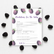 Blackberry - Previsões e conselhos para bebês