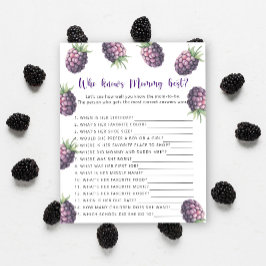 Blackberry - Quem conhece melhor a mamãe