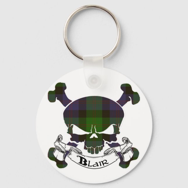 Blair Tartan Skull Chaveiro (Frente)