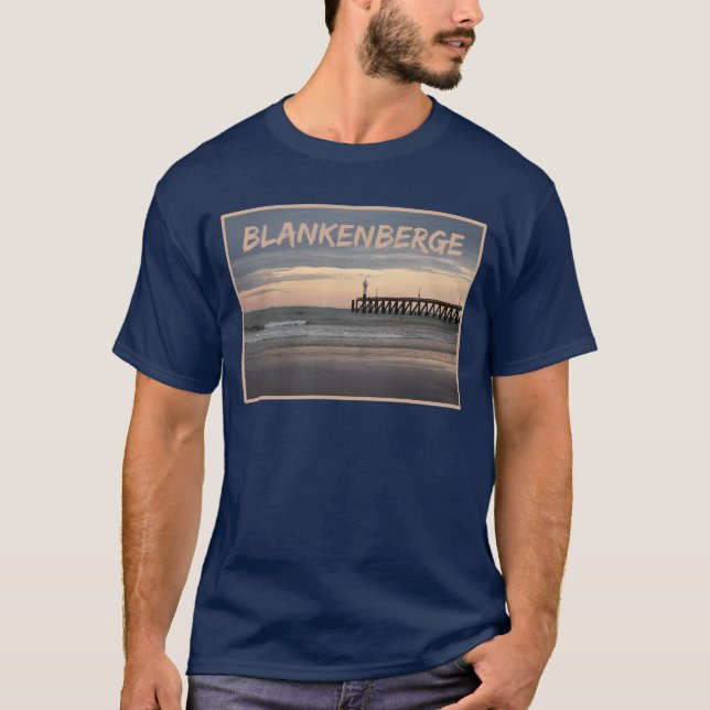Blankenberge Sunset, Belgian Coast T-Shirt (Frente)