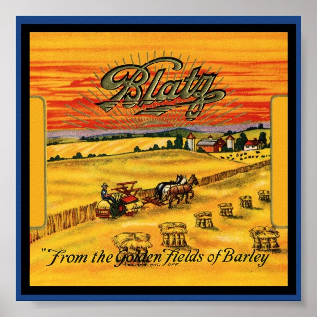 Blatz Beer Poster (Frente)