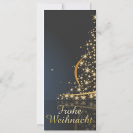 Blaues Weihnachtsmočimit goldenem Weihnachtsbaum