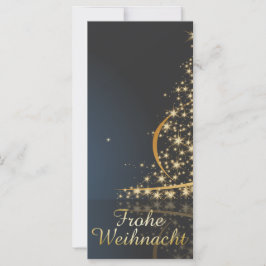 Blaues Weihnachtsmočimit goldenem Weihnachtsbaum