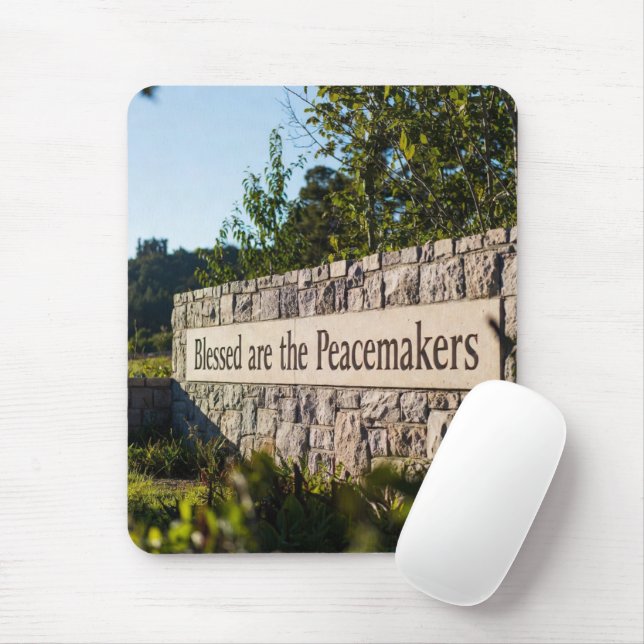 Blessed R the Peacemakers MousePad (Com mouse)